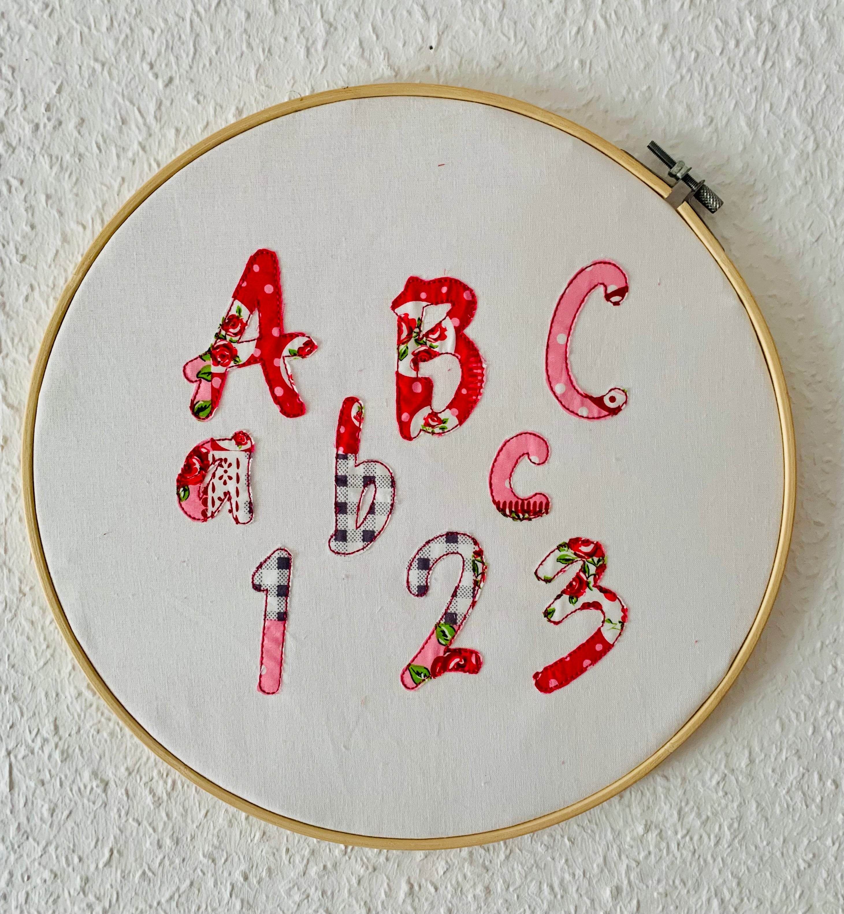 Stickdatei Schrift ca. 65mm Set 955 Doodle, Applikation - Sewando