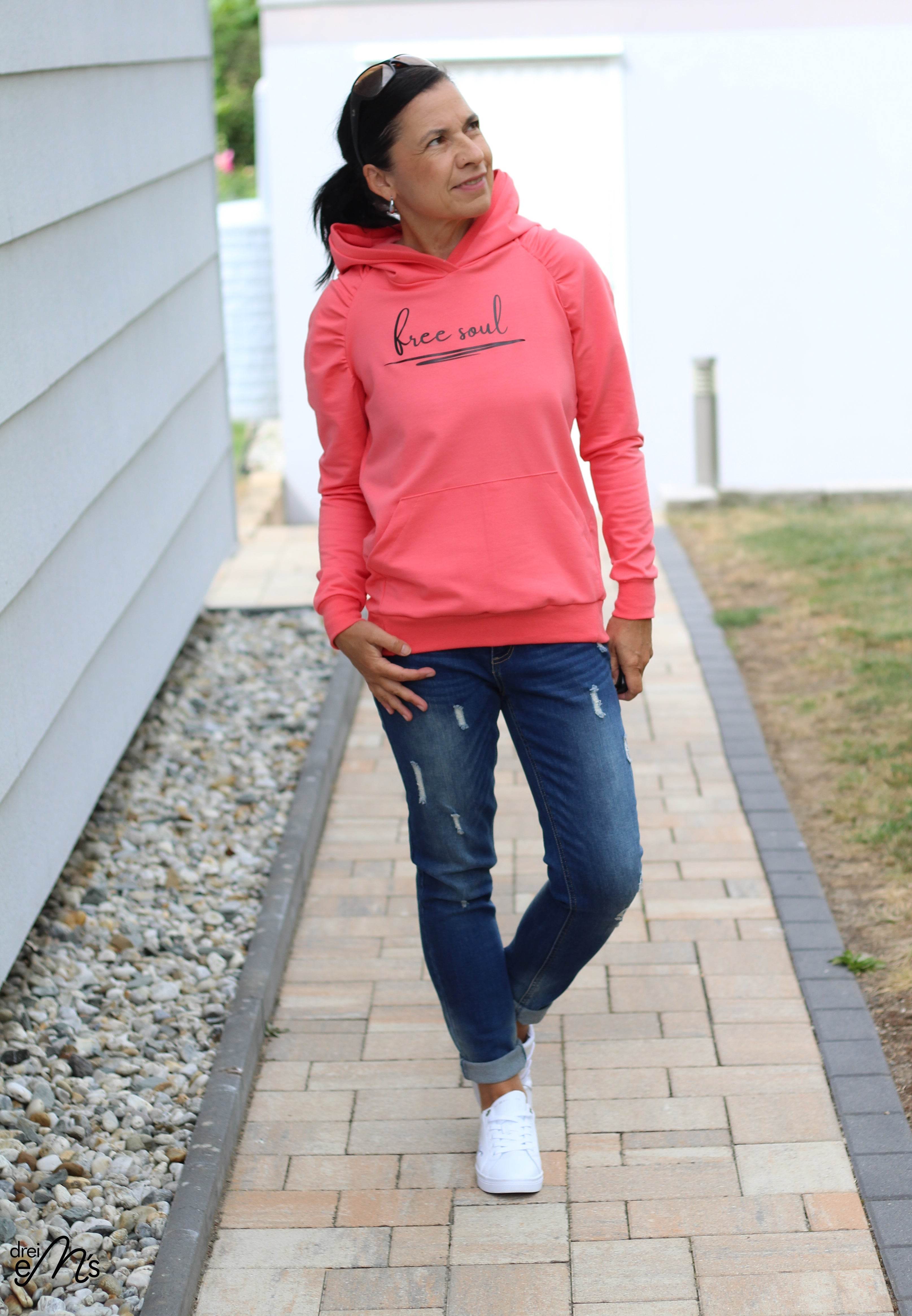 Schnittmuster Hoodie EBERN Gr. 34-56 + gratis Plotterdatei : - Sewando