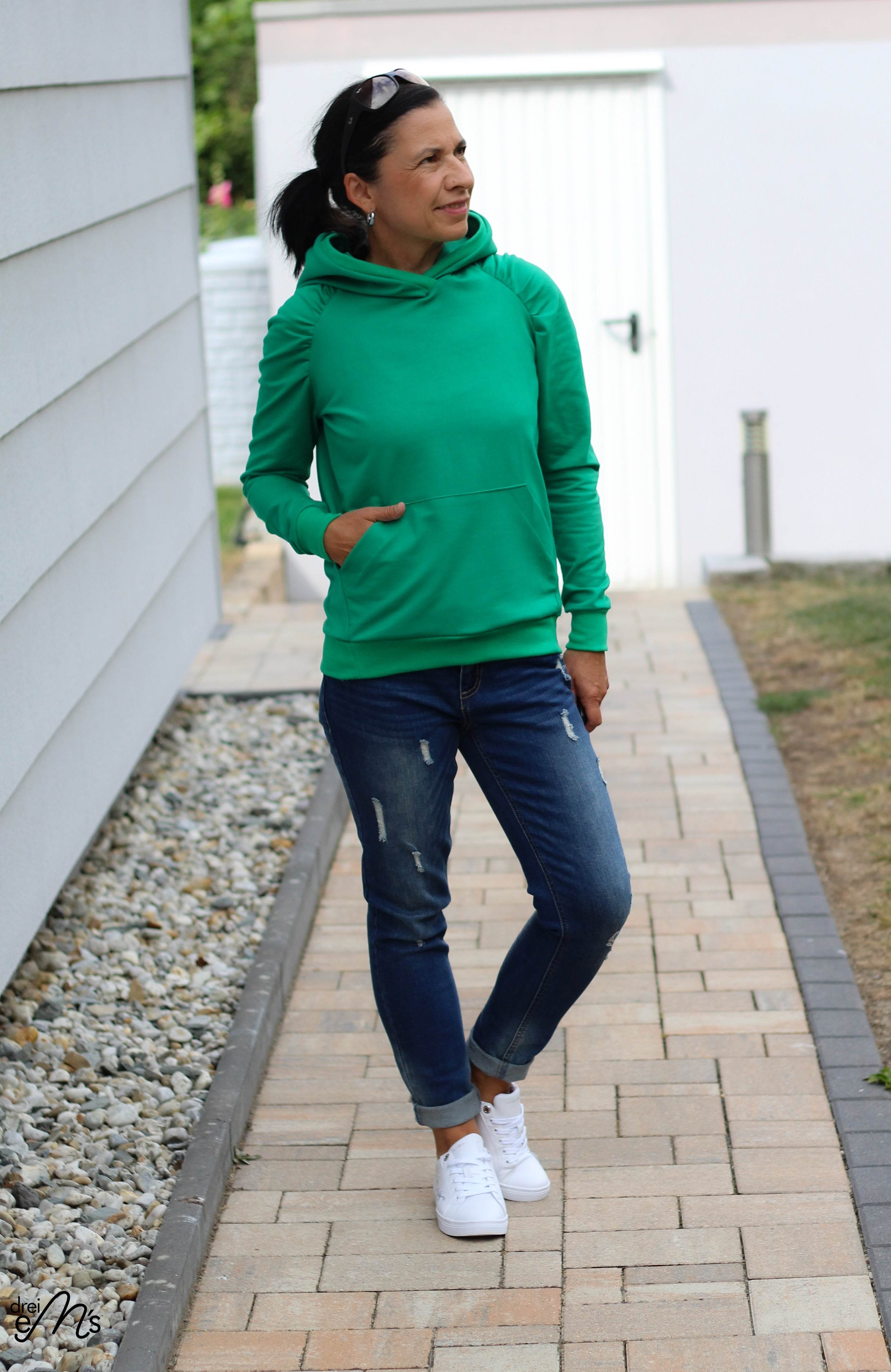 Schnittmuster Hoodie EBERN Gr. 34-56 + gratis Plotterdatei : - Sewando