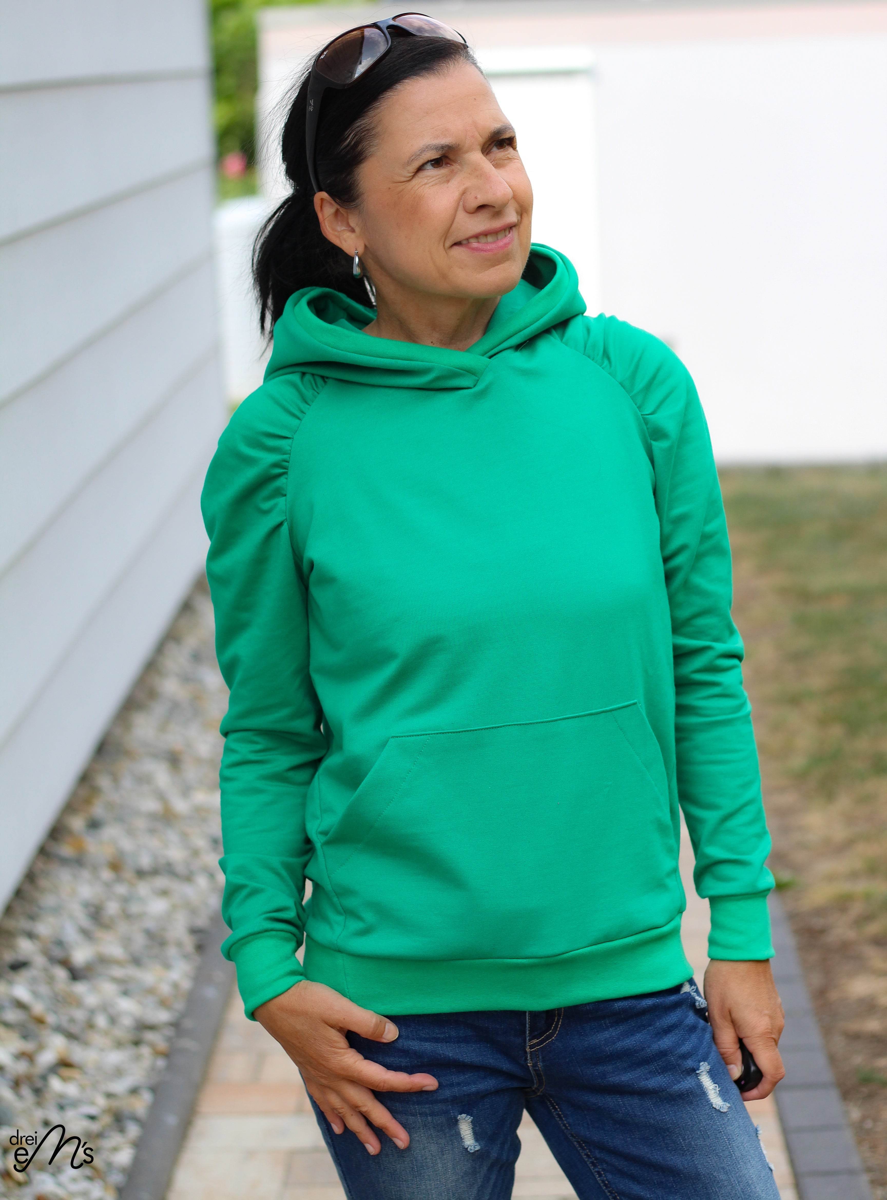 Schnittmuster Hoodie EBERN Gr. 34-56 + gratis Plotterdatei : - Sewando