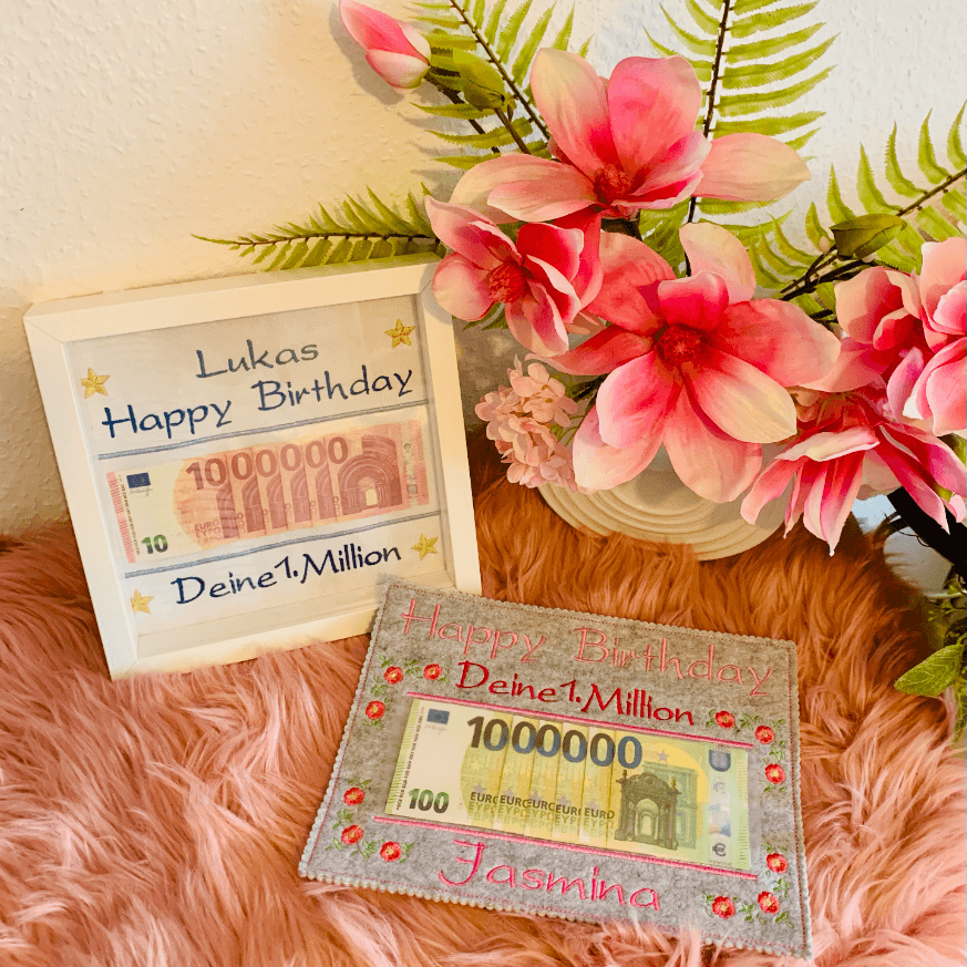 Stickdatei Deine 1. Million zum GeburtstagSet 956 - Sewando