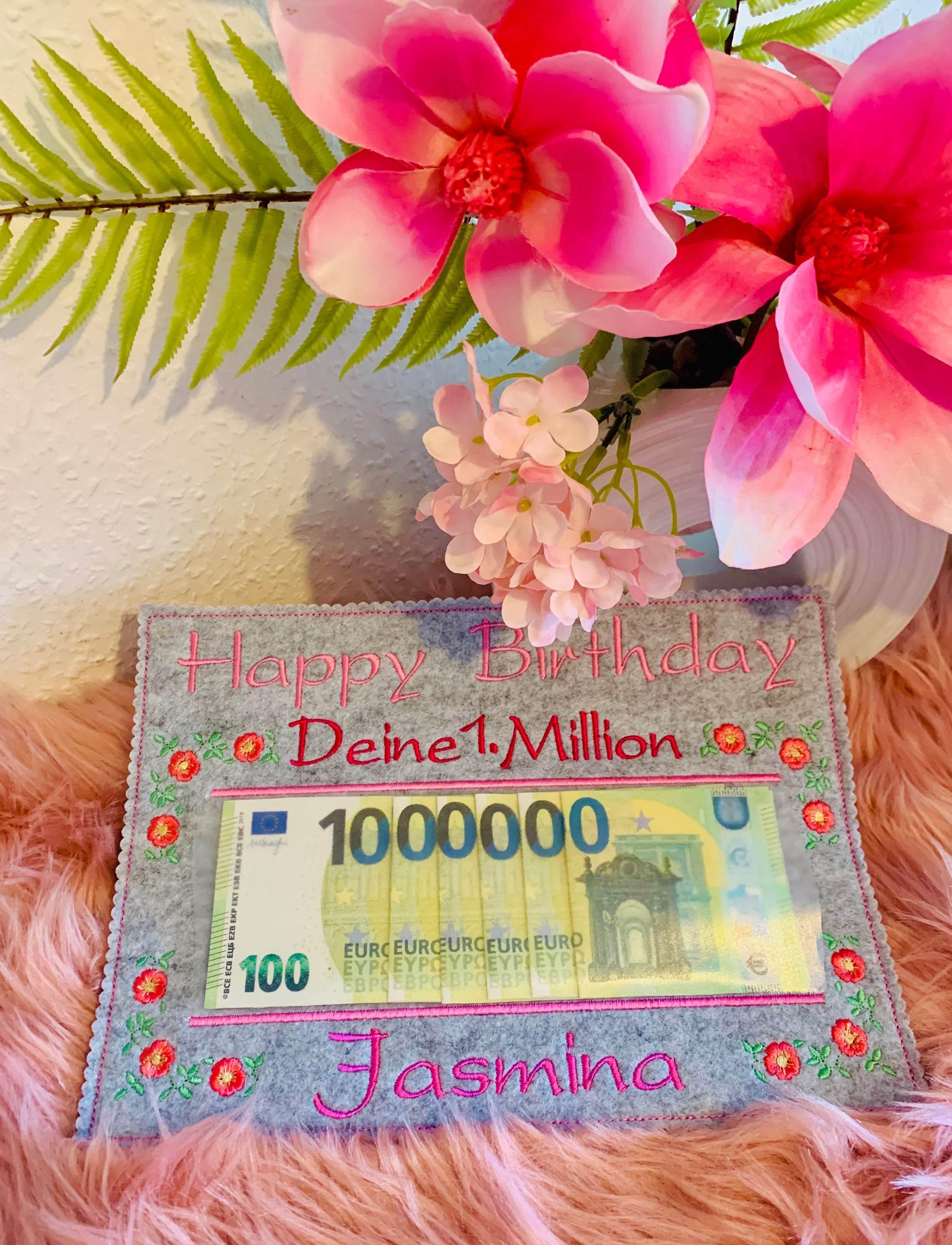 Stickdatei Deine 1. Million zum GeburtstagSet 956 - Sewando