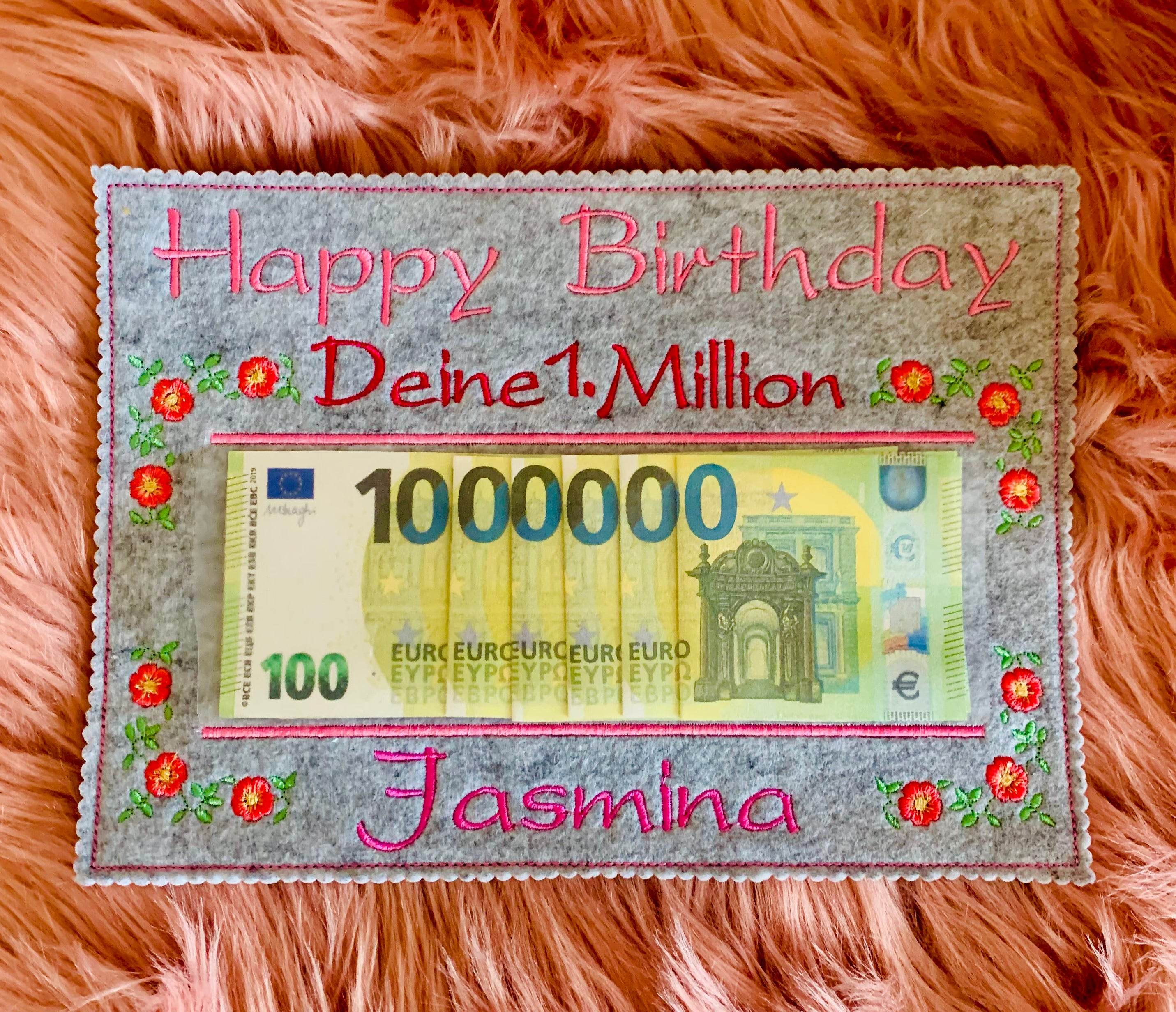 Stickdatei Deine 1. Million zum GeburtstagSet 956 - Sewando