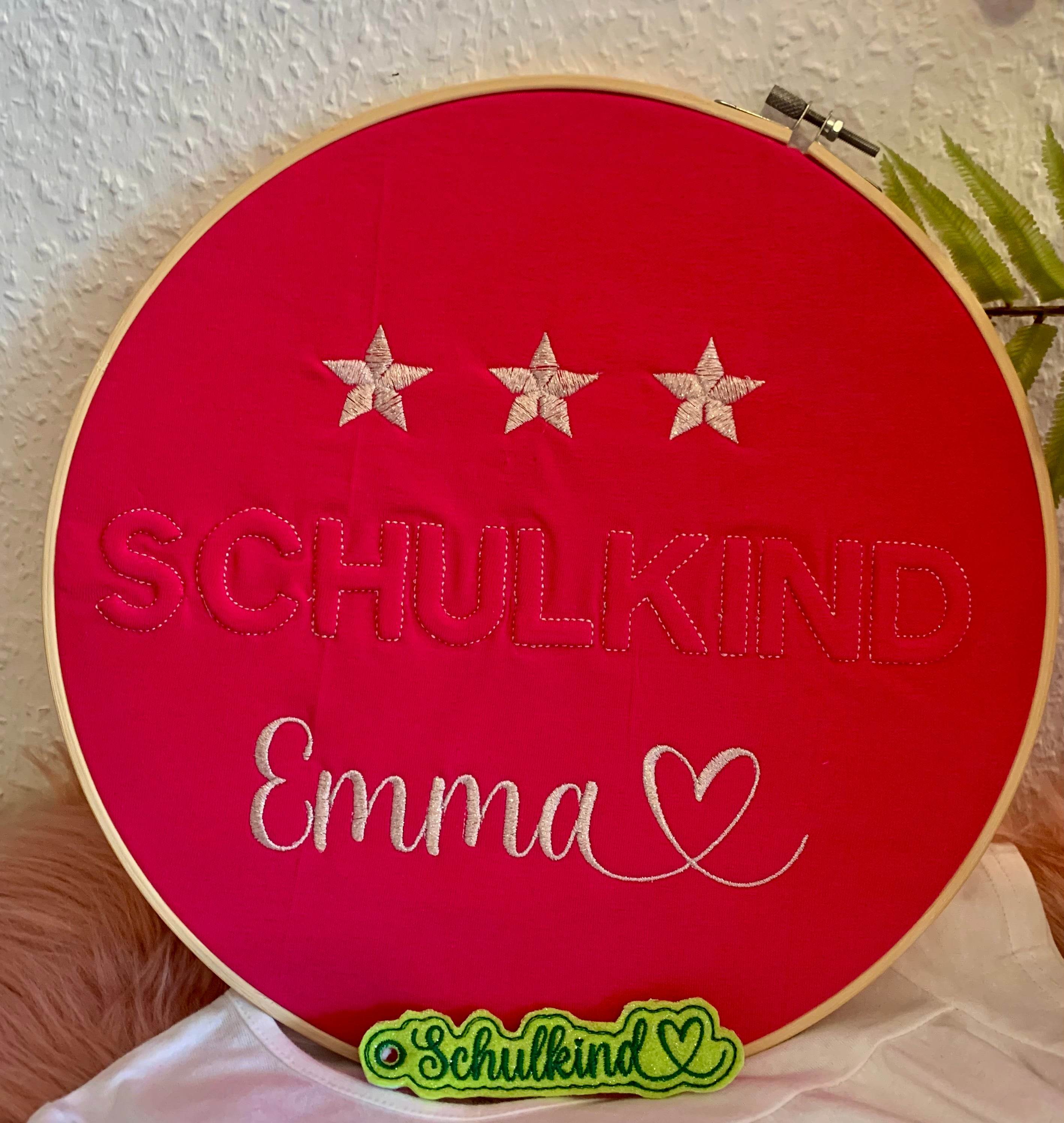 Stickdatei Schrift Schulkind 3D Set 957 - Sewando