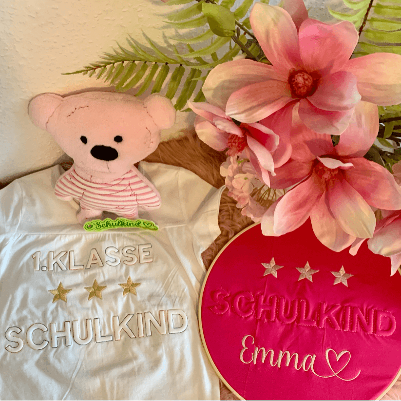 Stickdatei Schrift Schulkind 3D Set 957 - Sewando