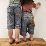 "Flip-Star-Big" Schnittmuster Webwarehose, kurz, 3/4 und lang Gr. 80-140