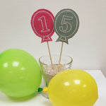 13x Stickdatei Ballons mit Zahlen ITH - Sewando