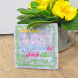 5x Stickdatei "schneller stricken" ITH plus Solotext