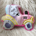 Stickdatei Traktor In the Hoop Kuschelkissen Set 2527 - Sewando