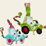 Stickdatei Traktor Schnullertuch In the Hoop Knistertuch Set 2528 - Sewando