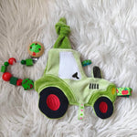 Stickdatei Traktor Schnullertuch In the Hoop Knistertuch Set 2528 - Sewando