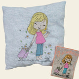 Stickdatei Cute Girl mit Koffer Set 2529 - Sewando