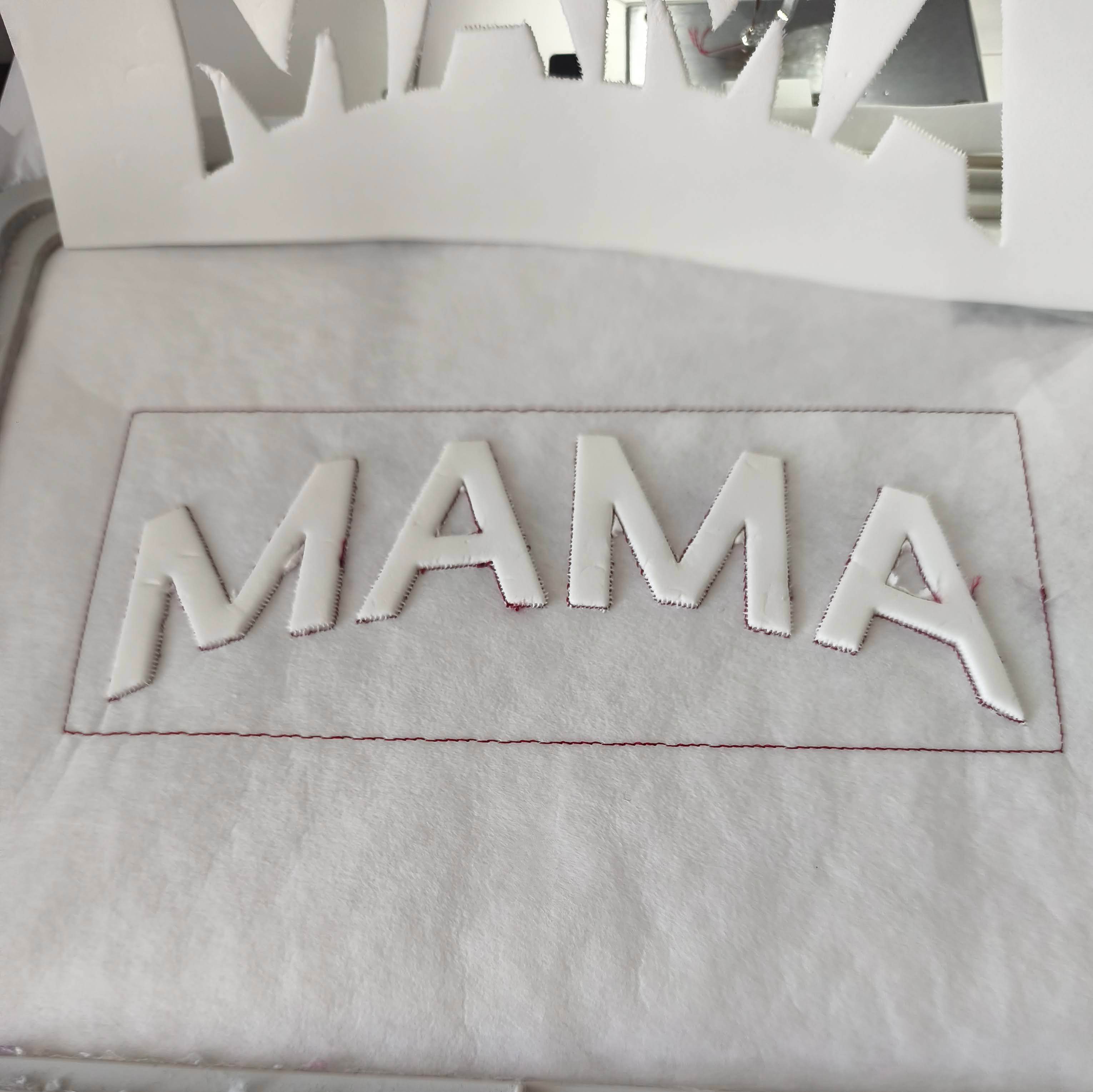 Stickdatei Mama 3D Trapunto Schriftzug Set 2536 - Sewando