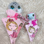 Stickdatei Schultüte mit Girl In the Hoop Set 2537a - Sewando