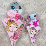 Stickdatei Schultüte mit Girl In the Hoop Set 2537a - Sewando