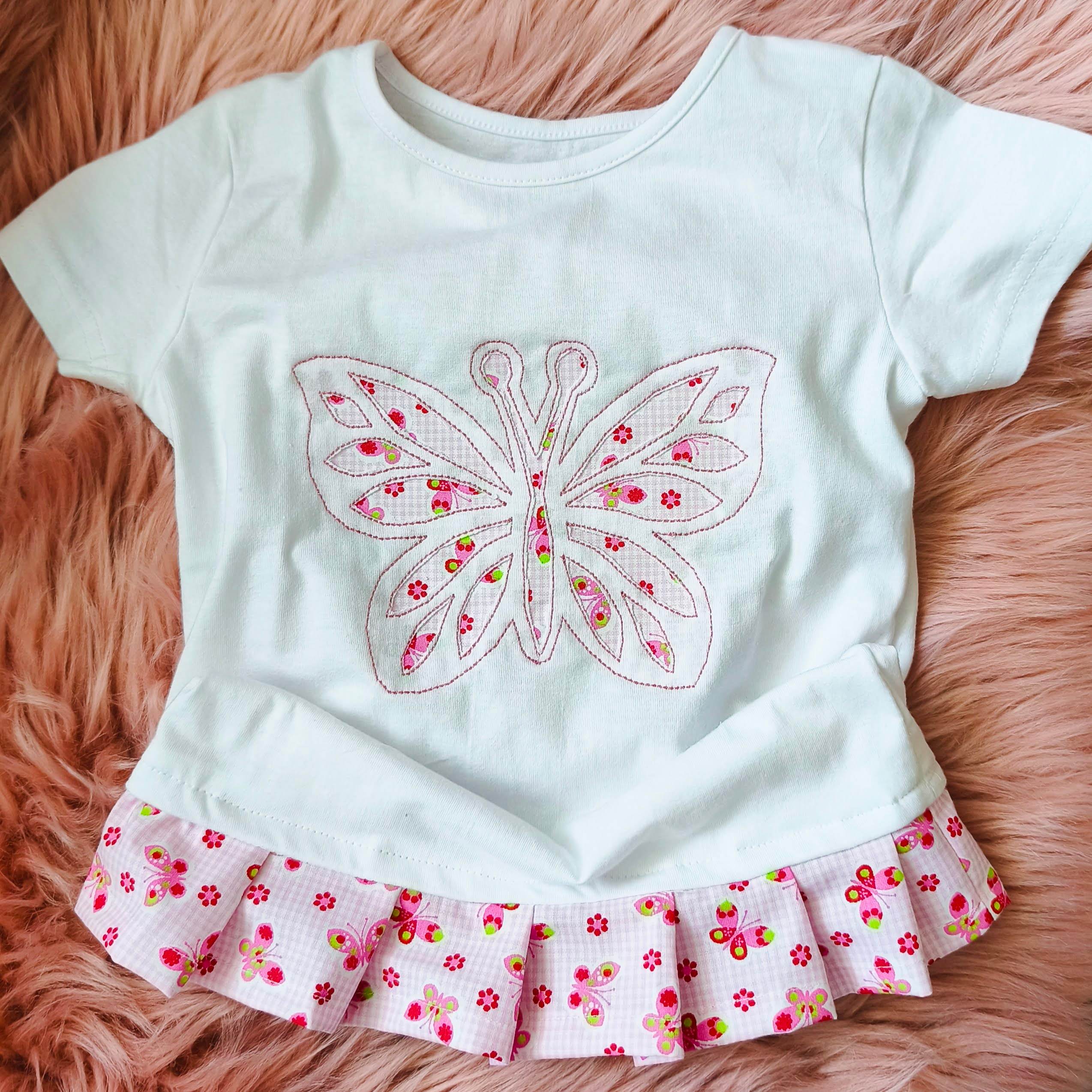 Stickdatei Negativ Applikation Schmetterling Set 2546 - Sewando