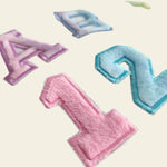 Stickdatei Chenille Applikation Schrift ca. 75mm Set 2543 - Sewando