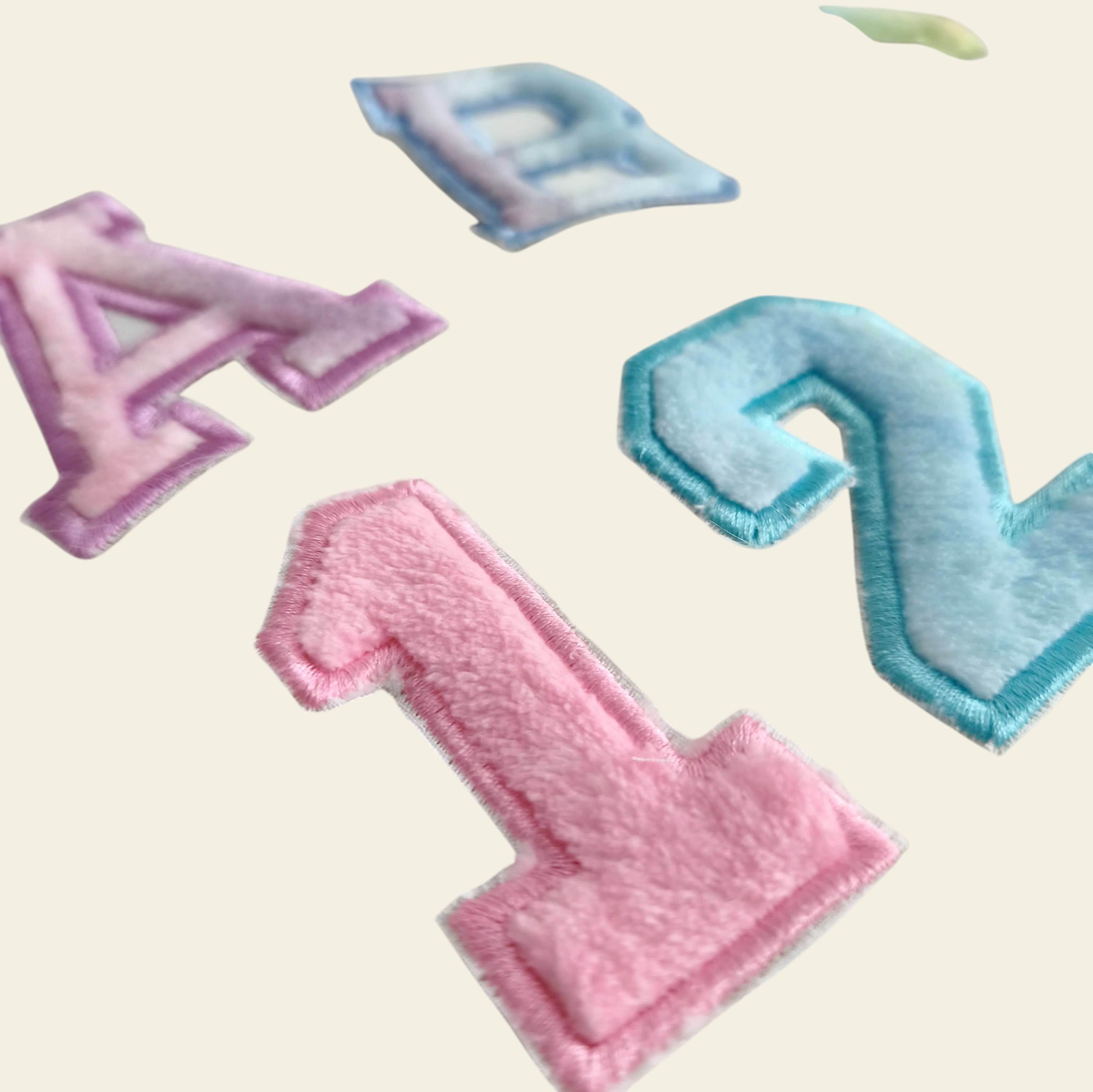 Stickdatei Chenille Applikation Schrift ca. 75mm Set 2543 - Sewando