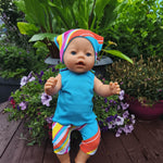 Stickdatei Puppenkleidung für Baby Puppe ca. 43cm Sommer Set 2553 - Sewando