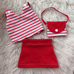 Stickdatei Puppenkleidung für Baby Puppe ca. 43cm Sommer Set 2554 - Sewando