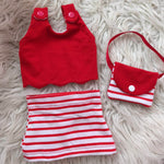 Stickdatei Puppenkleidung für Baby Puppe ca. 43cm Sommer Set 2554 - Sewando