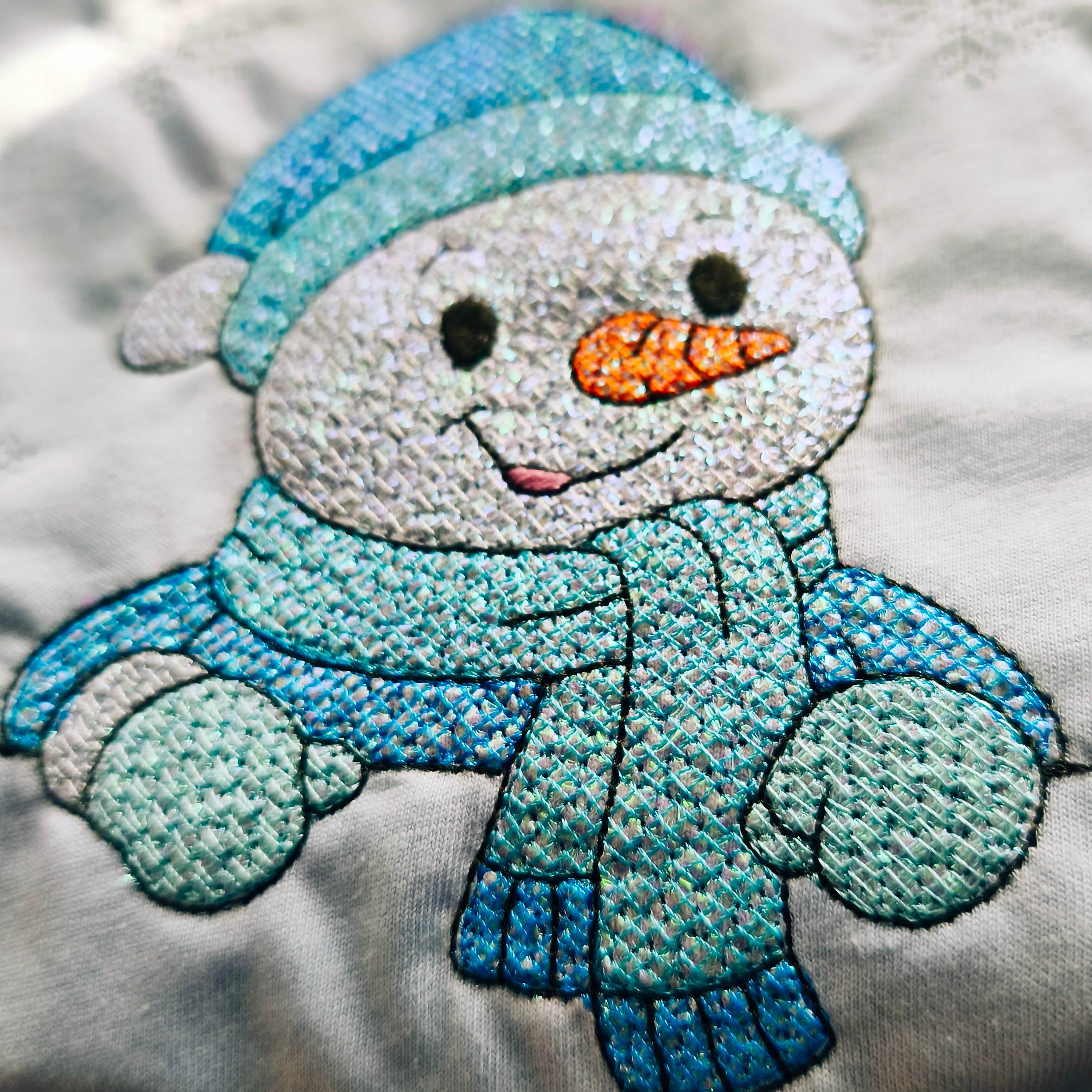 Stickdatei Schneemann und Schneefflocke Set 2593 - Sewando