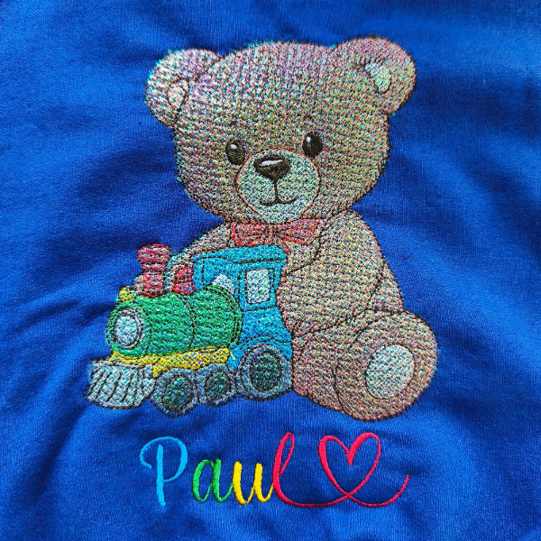 Stickdatei Teddybär mit Eisenbahn Set 2594 - Sewando