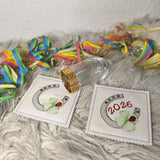 Stickdatei Glücksbringer Untersetzer Set 2602