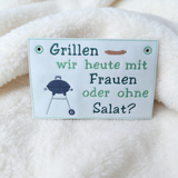 Stickdatei Grillen Mug Rug und Schlüsselanhänger Set 2679 Grill