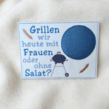 Stickdatei Grillen Mug Rug und Schlüsselanhänger Set 2679 Grill