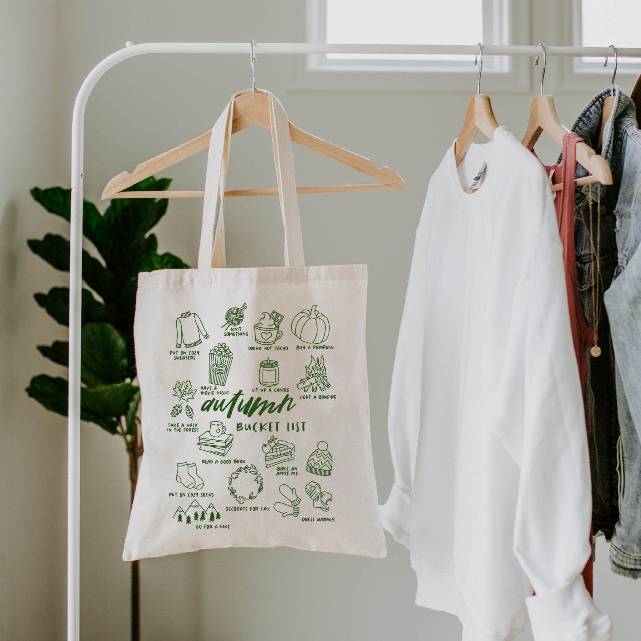 Digitale Plotterdatei – Autumn Bucket List | Herbstliches Line Art Design - Sewando