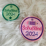 Stickdatei Einschulung Schule Schulkind 2025 Anhänger Maschinenstickerei Set 562 - Sewando