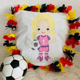 Stickdatei Fußball Mädchen mit Ball Set 959 - Sewando