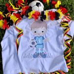 Stickdatei Fußball Junge mit Ball Set 959 - Sewando