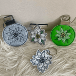 Stickdatei Edelweiss Schlüsselanhänger In the Hoop Set 962 - Sewando