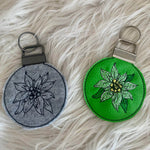 Stickdatei Edelweiss Schlüsselanhänger In the Hoop Set 962 - Sewando