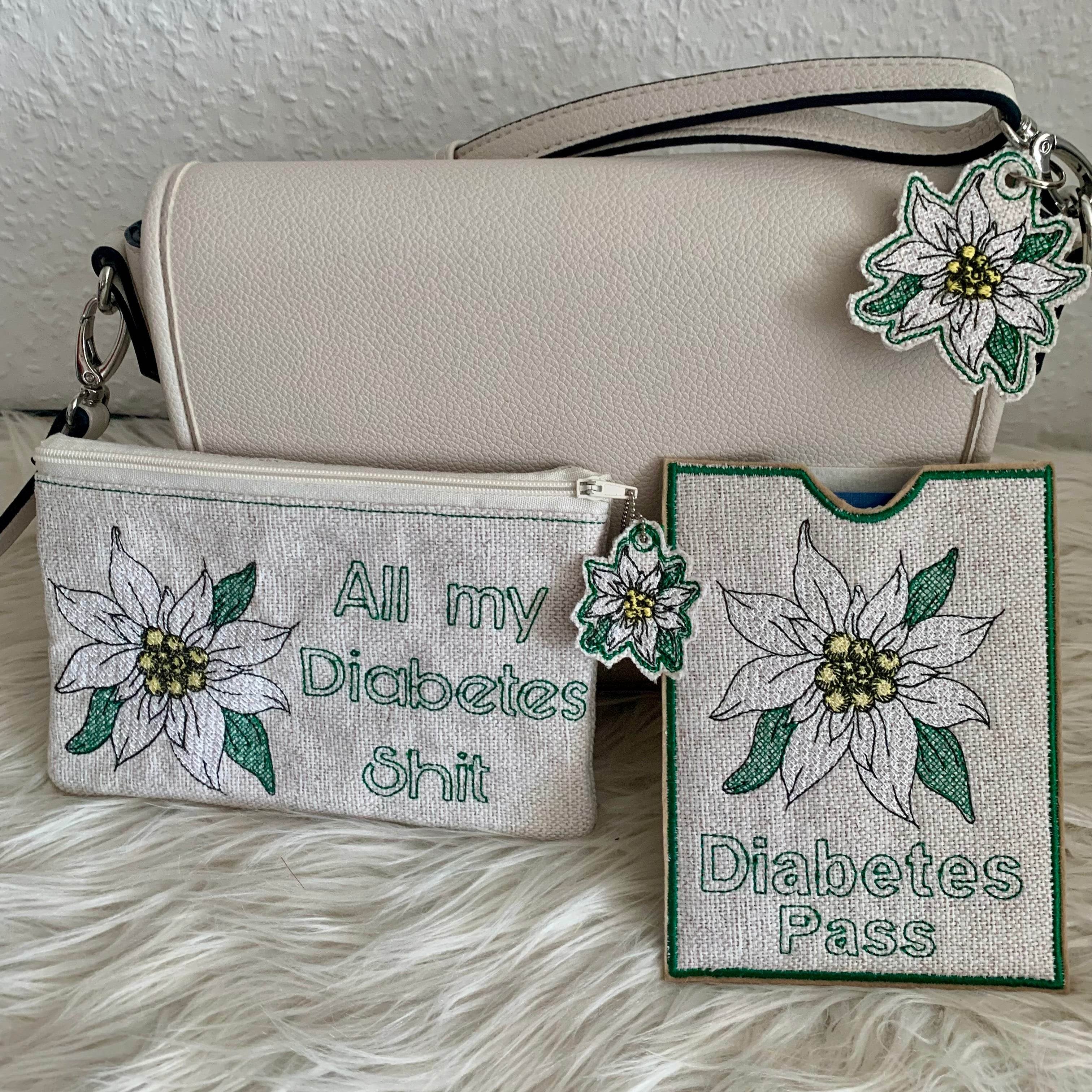Stickdatei Edelweiss Lineare Art Blume Set 962 - Sewando