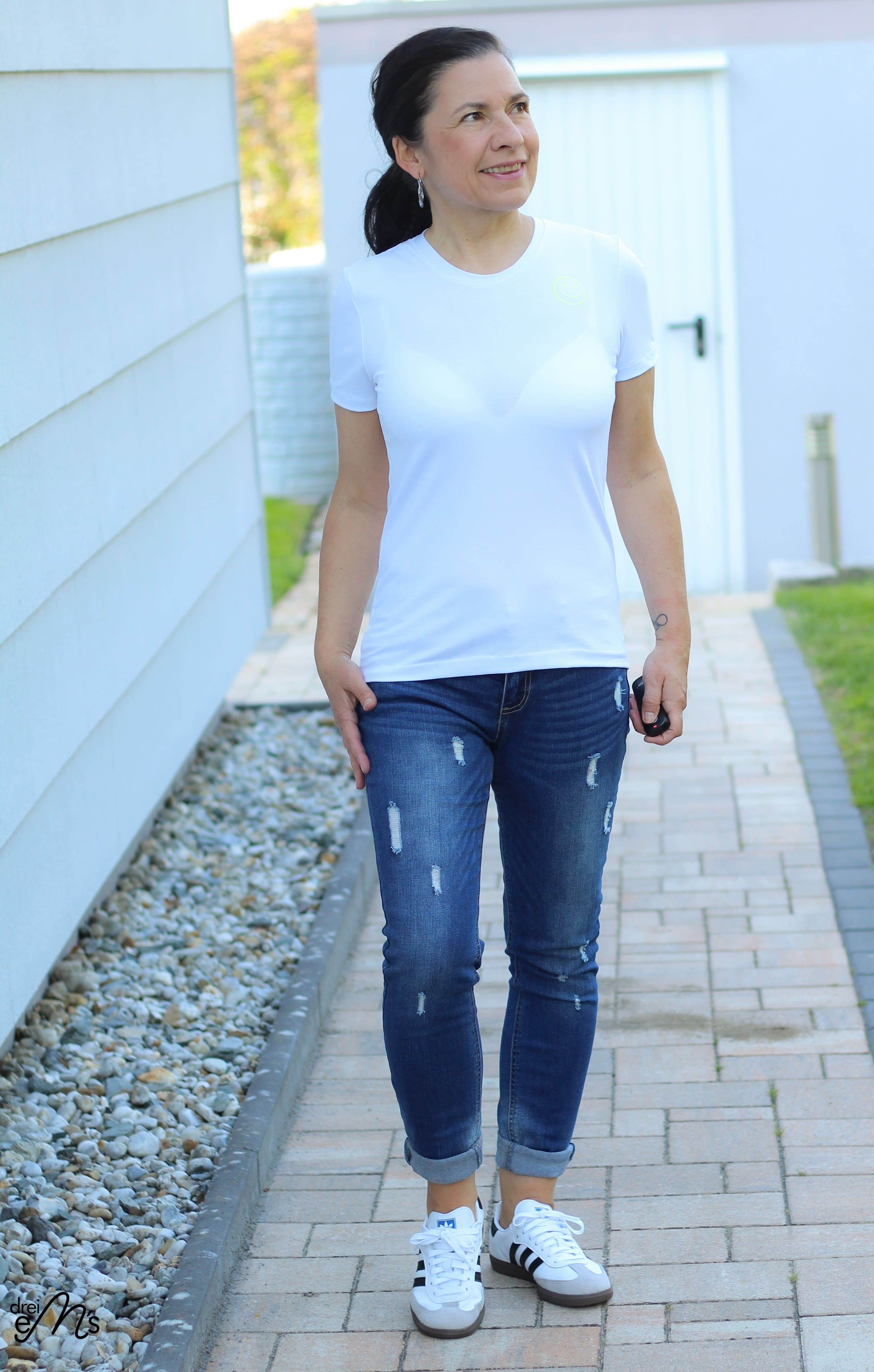 Schnittmuster BASIC Shirt Nr.1 Rundhals Gr. 32-56 + gratis Plotterdatei - Sewando