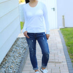Schnittmuster BASIC Shirt Nr.1 Rundhals Gr. 32-56 + gratis Plotterdatei - Sewando