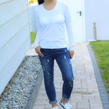 Schnittmuster BASIC Shirt Nr.1 Rundhals Gr. 32-56 + gratis Plotterdatei - Sewando