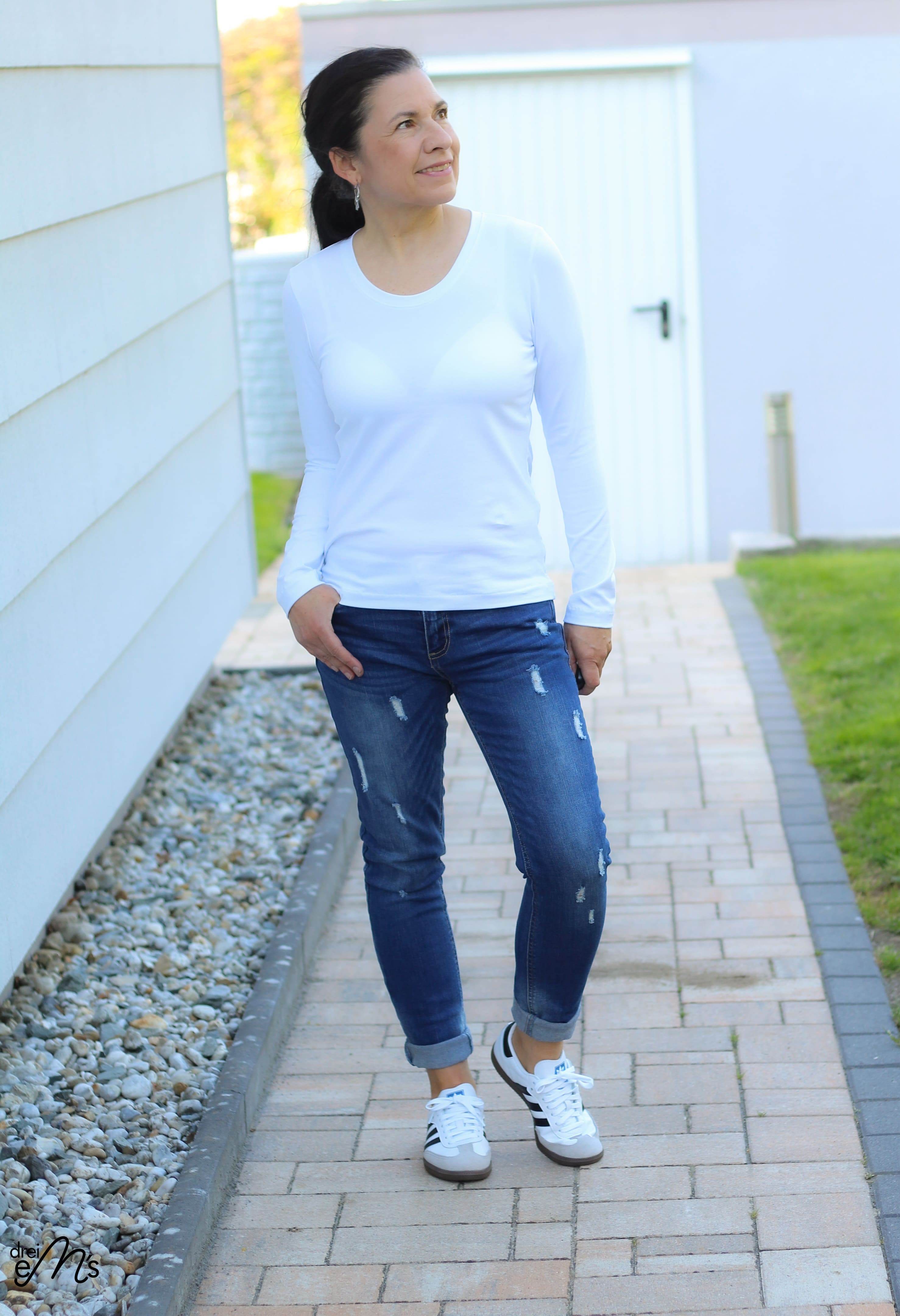 Schnittmuster BASIC Shirt Nr.1 Rundhals Gr. 32-56 + gratis Plotterdatei - Sewando