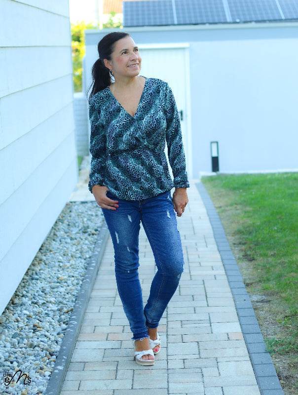 Schnittmuster PDF Ebook Shirt/Tunika ARNARA Gr. 34-54 - Sewando