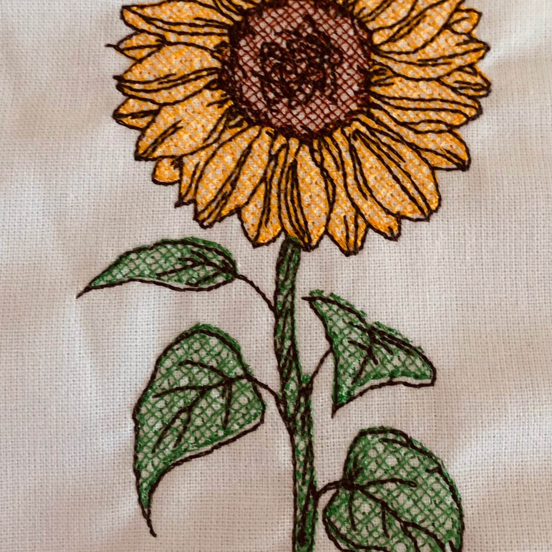Stickdatei Sonnenblume Set 964 Blume - Sewando