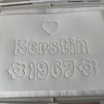 Stickdatei Schrift 3D Trapunto ca. 7cm Set 965 - Sewando