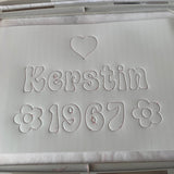 Stickdatei Schrift 3D Trapunto ca. 7cm Set 965 - Sewando