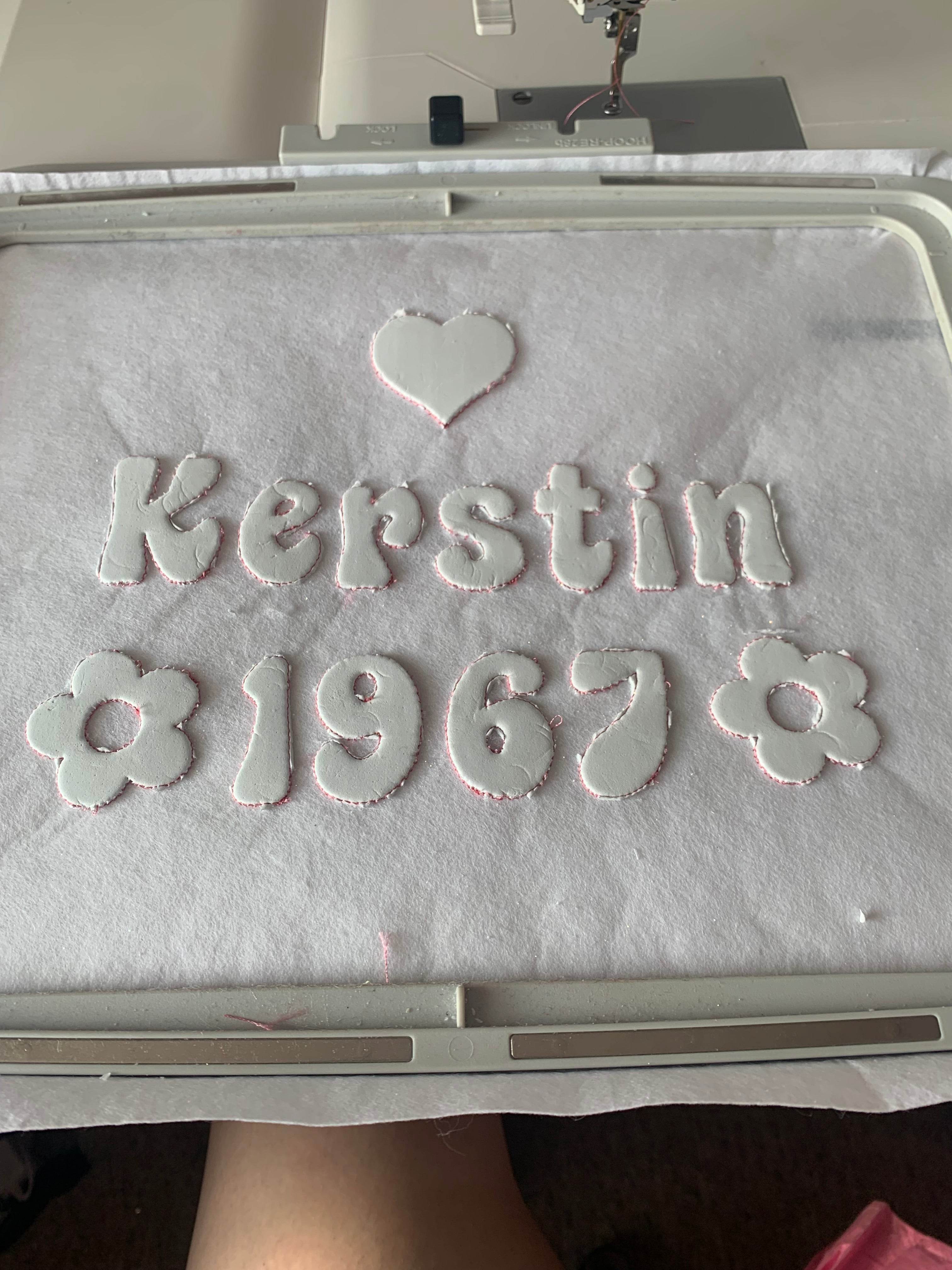 Stickdatei Schrift 3D Trapunto ca. 7cm Set 965 - Sewando