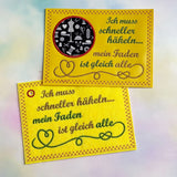 5x Stickdatei "schneller häkeln" ITH und Solotext