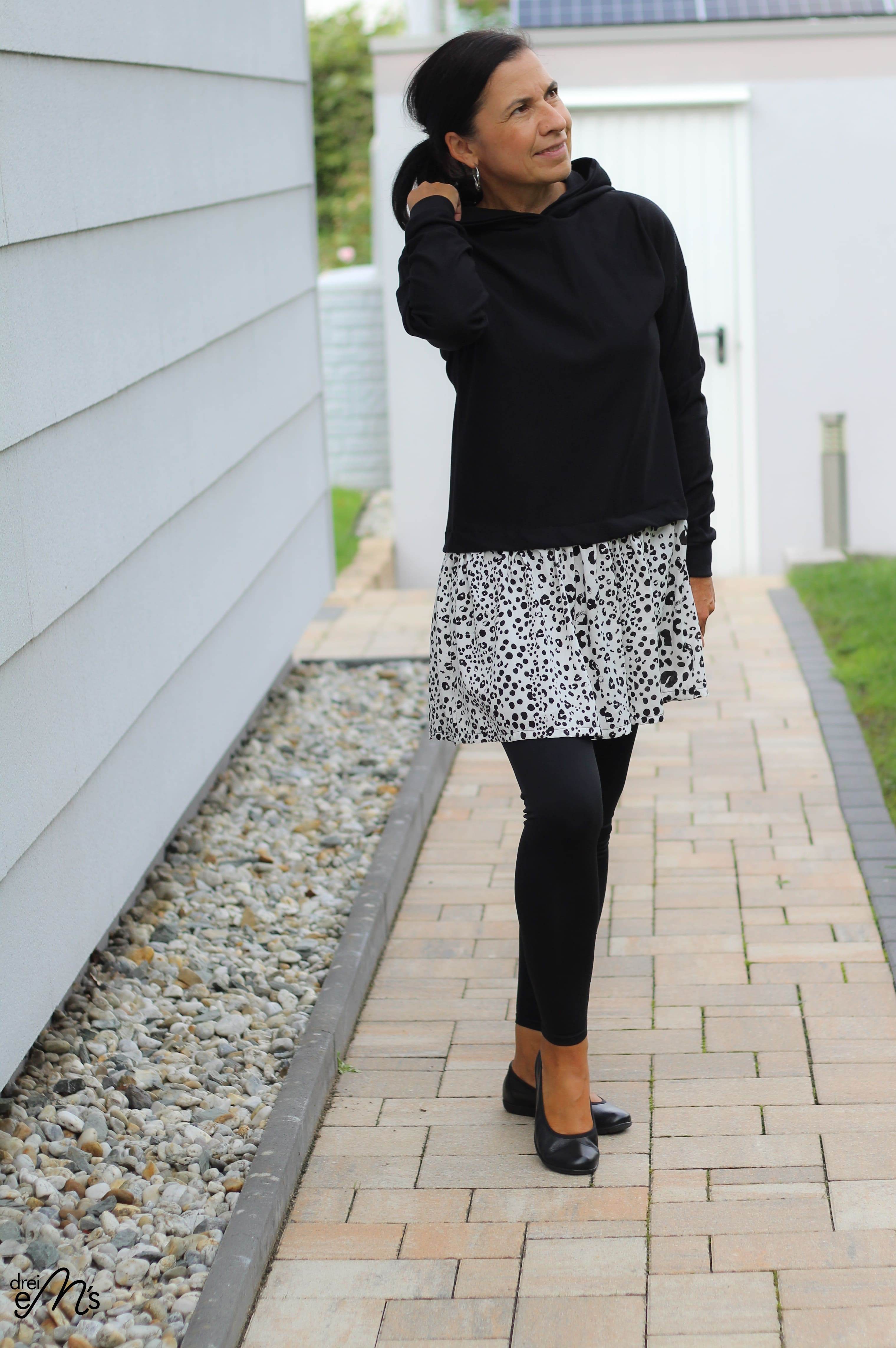 Schnittmuster Hoodie/Kleid/Rock GREDING Gr. 34-56 : - Sewando