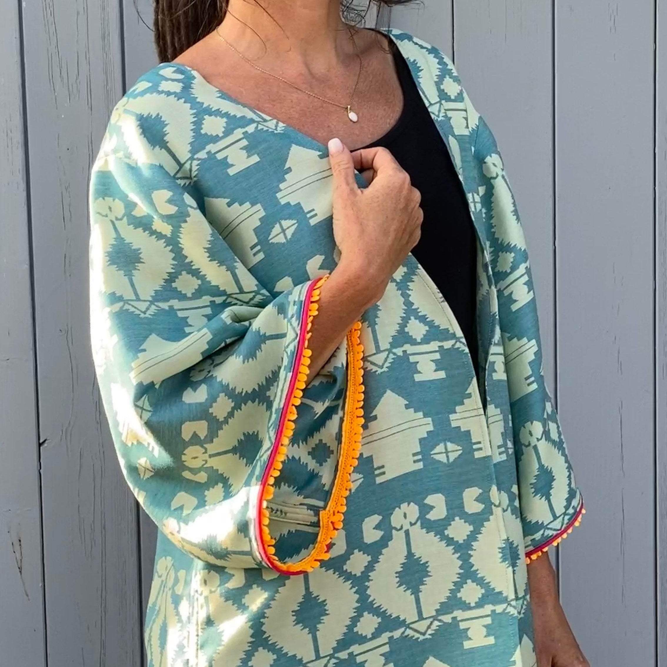JaKimo Schnittmuster und Nähanleitung für Kimono Jacke Gr. 32-54 - Sewando