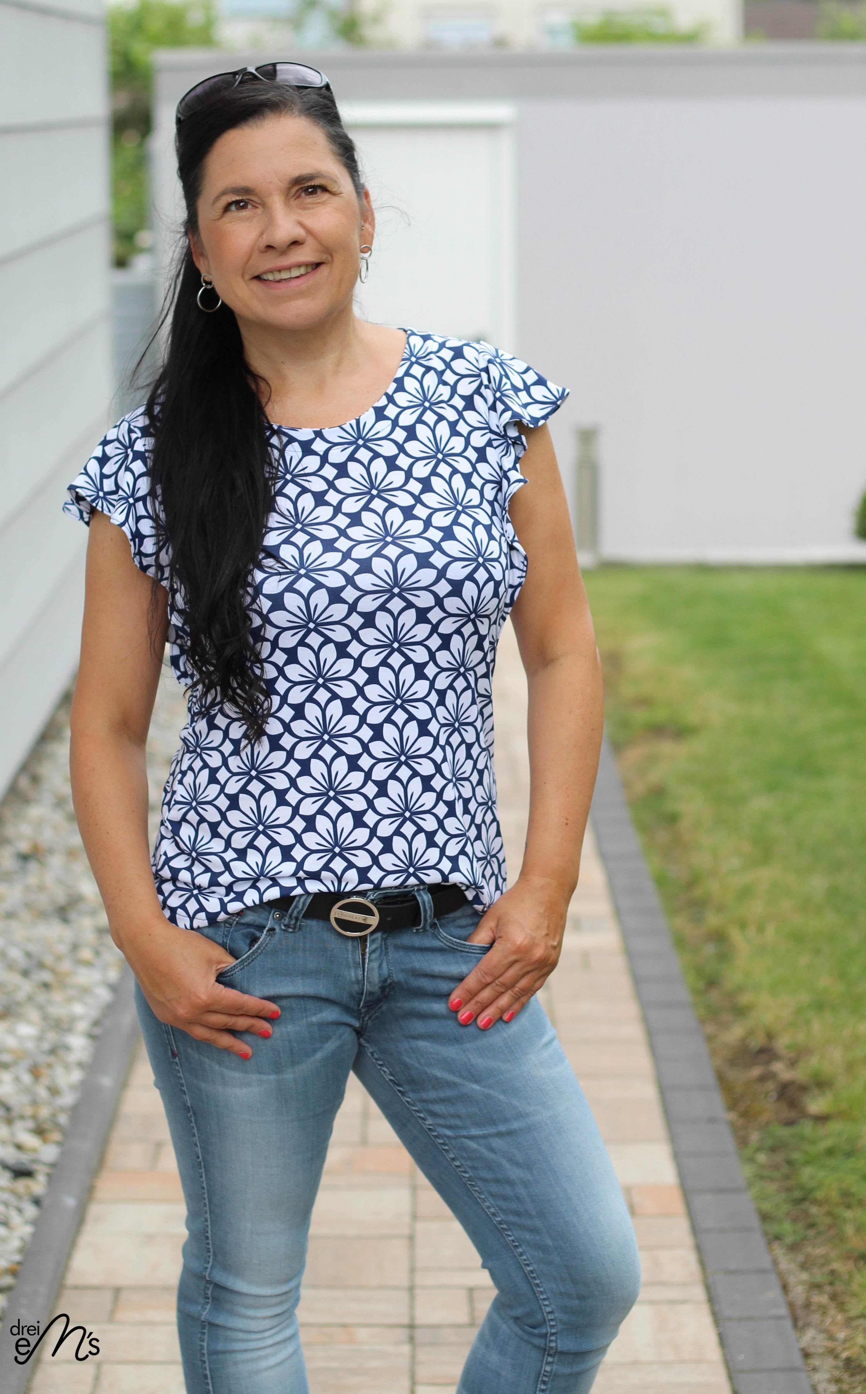 Schnittmuster Volant - Shirt LATISANA Gr. 34-54 : - Sewando